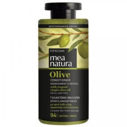 Кондиционер MEA NATURA Olive, для всех типов волос, 300 мл.