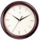 Часы настенные Вега Д1МДматовое/7-200, d-30 см, белый фон, деревянное кольцо