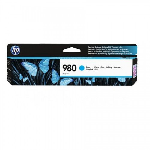 Картридж D8J07A №980 для HP OfficeJet Enterprise Color X555/X585, голубой