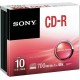 Диски записываемые CD-R Sony, 700Mb, Slim