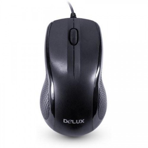 Мышь компьютерная Delux DLM-388OUB, USB, черный