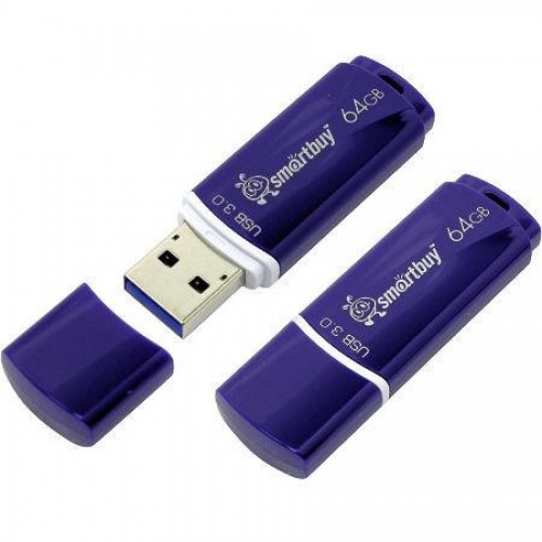 Флэш-накопитель Smartbuy Crown Blue, USB 3.0, 64 GB