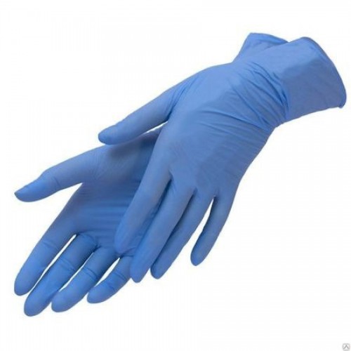 Перчатки нитриловые, синие, 4 шт./уп, (2 пары) р-р М