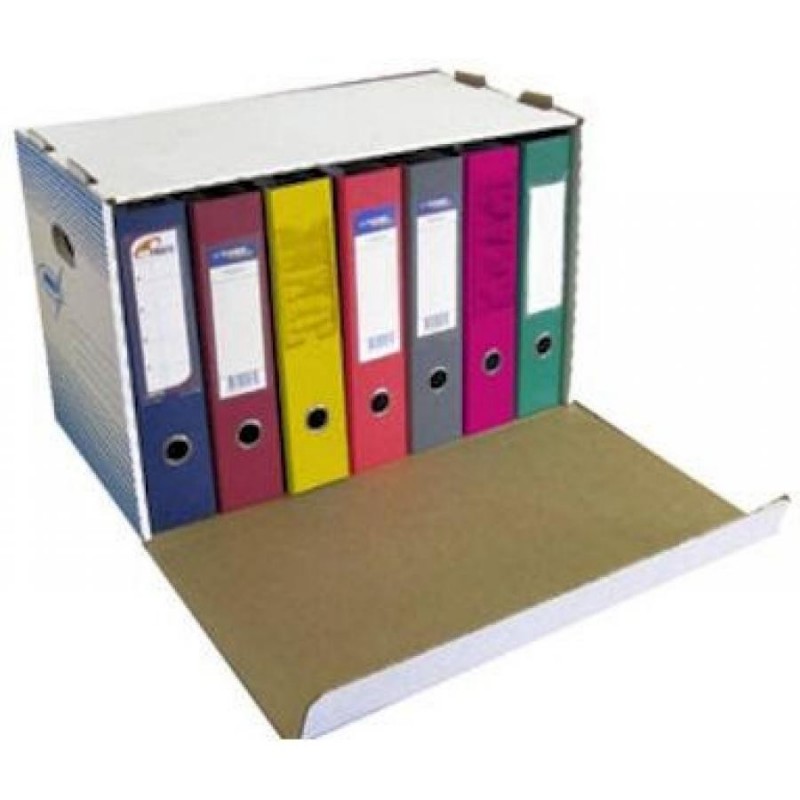 Коробка архивная KRIS АС-20, 530x338x306мм, с откидной крышкой, белый