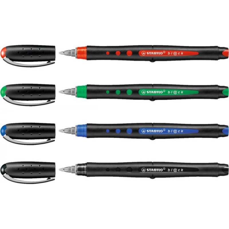 Ручка гелевая Stabilo BL@CK, 0,5 мм, зеленый (1018/36)