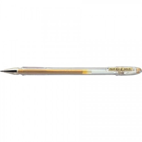 Ручка гелевая Pilot G-1 GEL TYPE INK METALLIC 0,7 мм, золотистый