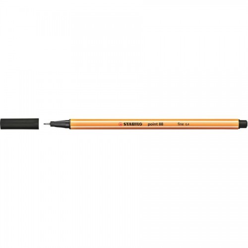 Ручка капилярная Stabilo point 88, 0,4 мм, черный (88/46)