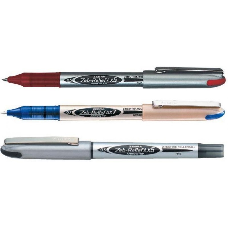 Ручка zeb-roller аx5. 0,5мм, синий