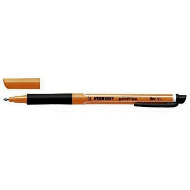 Ручка-роллер гелевая Stabilo Pointvisco 0,5мм, черный (1099/46)
