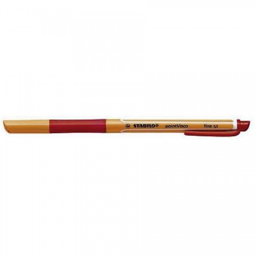 Ручка-роллер гелевая Stabilo Pointvisco 0,5мм, красный (1099/40)