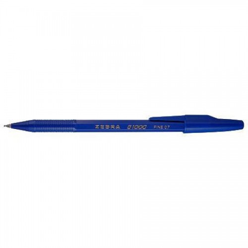 Ручка шариковая Zebra B1000, 0,7мм, синий