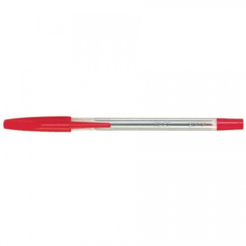 Ручка шариковая Pilot BPT-P 0,7 мм, прозрачный корпус, красный