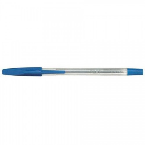 Ручка шариковая Pilot BPT-P 1 мм, прозрачный корпус, синий