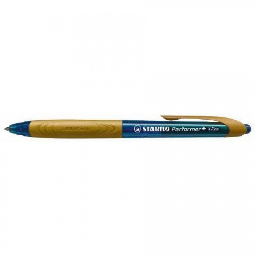 Ручка шариковая автомат. STABILO Performer+, 0,38 мм, синий, корпус голубой/сиреневый (328/1-41-3)