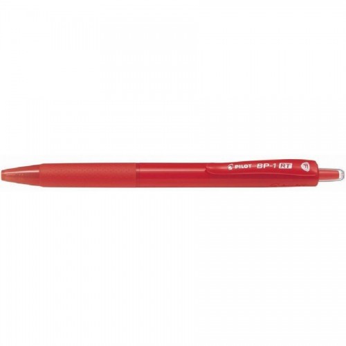 Ручка шариковая автом. Pilot BP-1 RT 0,7 мм, корпус красный, стержень красный