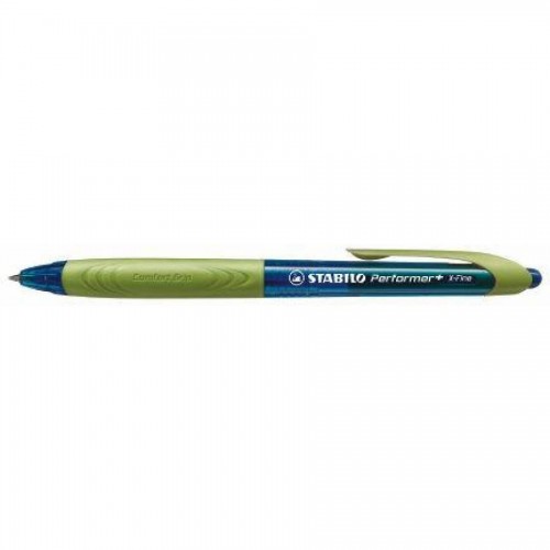 Ручка шариковая автомат. STABILO Performer+, 0,38 мм, черный, корпус синий/зеленый (328/1-41-1)