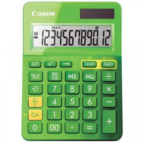 Калькулятор Canon LS-123K, 12 разрядов, 145x10x25 мм, зеленый