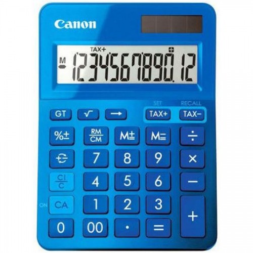 Калькулятор Canon LS-123K, 12 разрядов, 145x10x25 мм, голубой