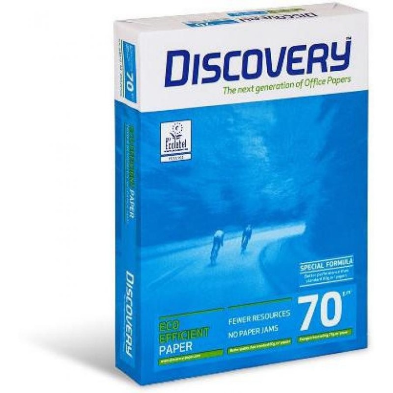 Бумага офисная Discovery A4, 70г/м2, 500л, белая