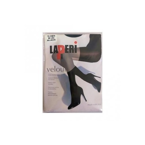 Колготки VELOUR 70 den, M (3), black, La Peri