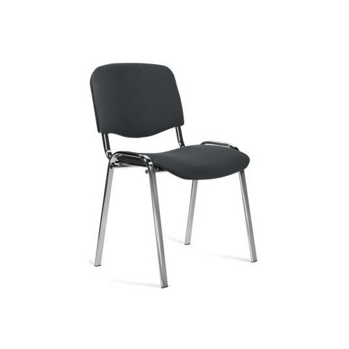 Стул офисный Easy Chair Rio (ИЗО) С73 серый, ткань, металл хромированный