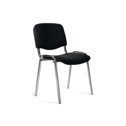 Стул офисный Easy Chair Rio (ИЗО) С11 черный, ткань, металл хромированный