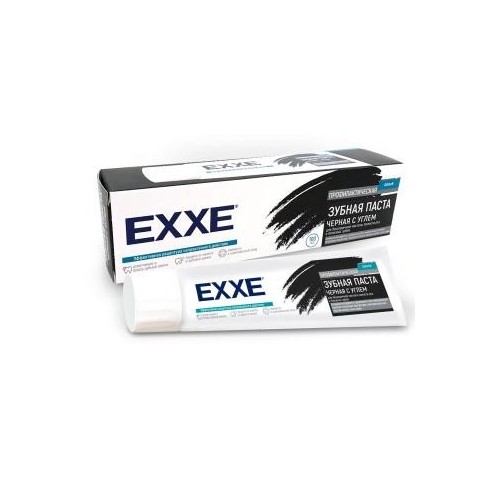 Паста зубная EXXE black, Черная с углем, 100 мл