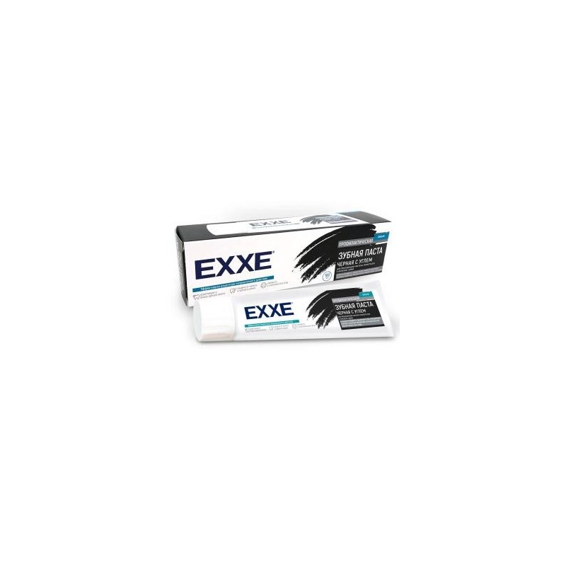 Паста зубная EXXE black, Черная с углем, 100 мл