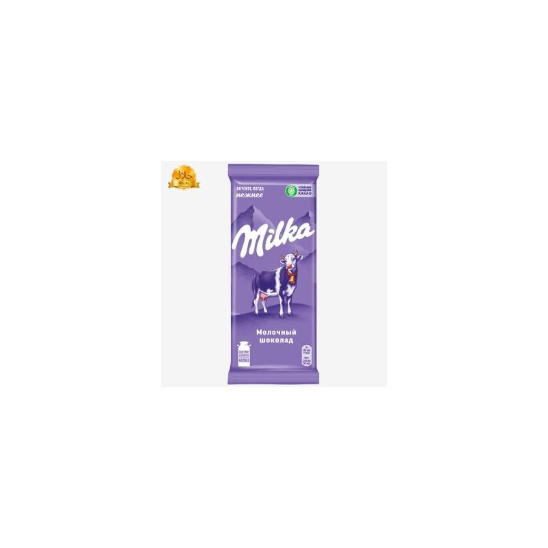 Шоколад плиточный Milka молочный, 90 г