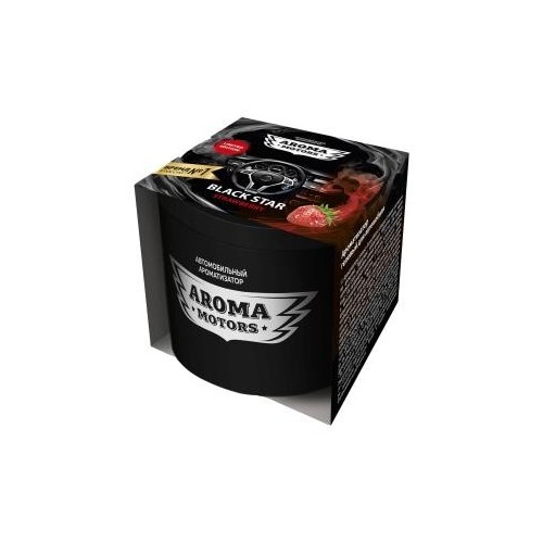 Ароматизатор гелевый Aroma Motors BLACK STAR STRAWBERRY, 100мл, GRASS