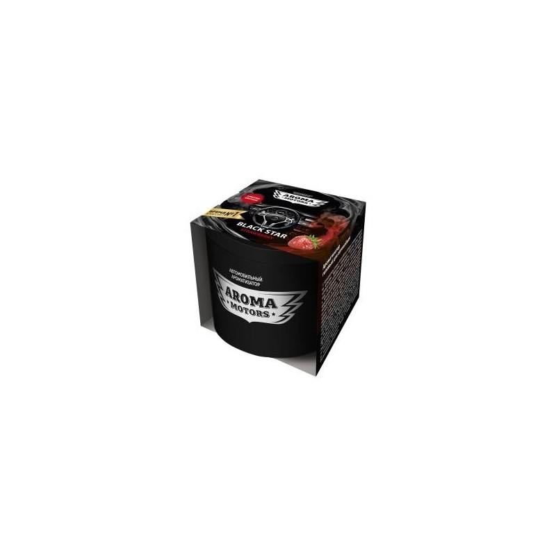 Ароматизатор гелевый Aroma Motors BLACK STAR STRAWBERRY, 100мл, GRASS