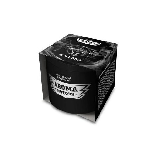 Ароматизатор гелевый Aroma Motors BLACK STAR, 100мл, GRASS