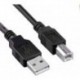 Кабель интерфейсный AM-BM, USB 2.0, 3 метра, черный