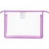 Папка для тетрадей на молнии А4, 340х240х40мм, сиреневый, Комус Класс ПТ-850